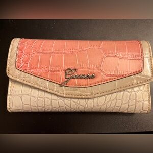 Pink and white Guess wallet